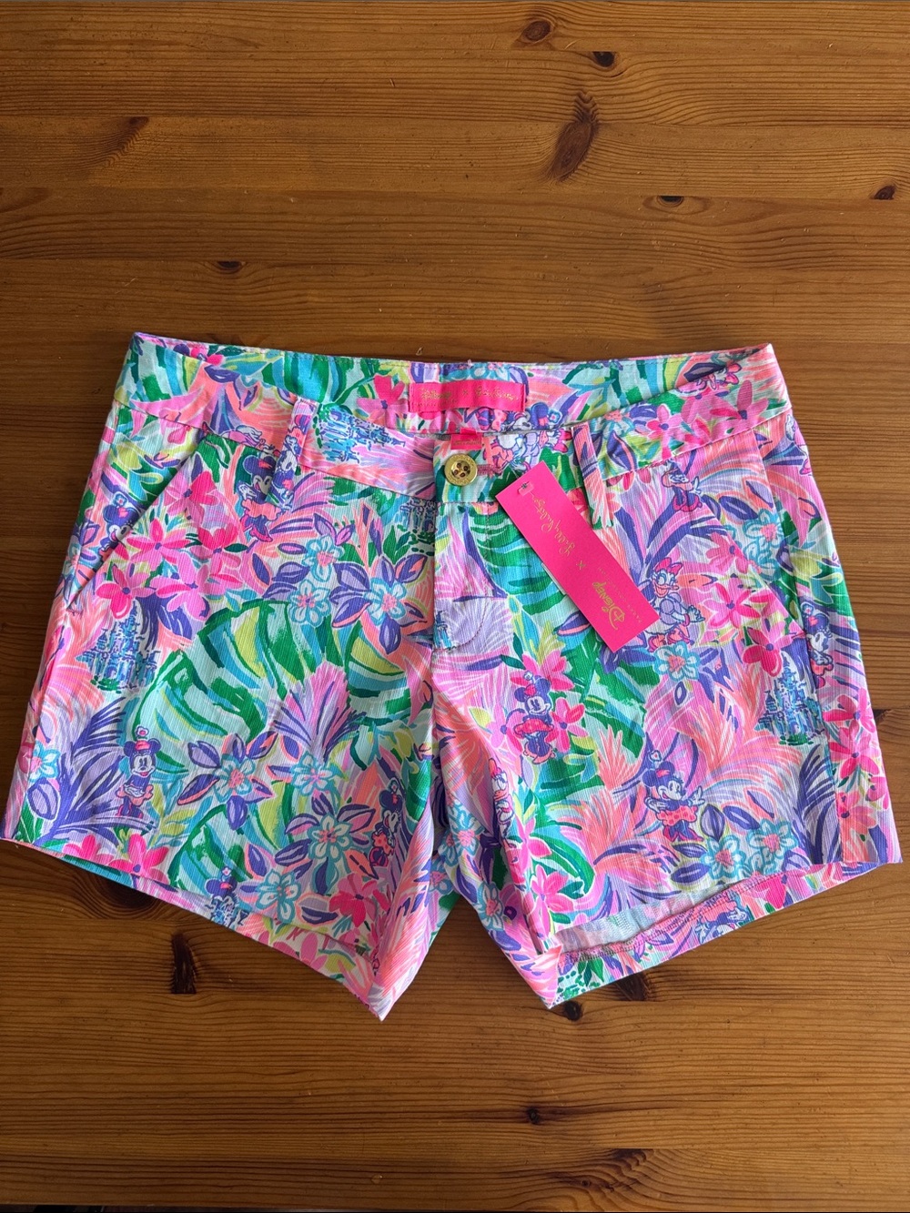 Lilly Pulitzer x Disney Parks Women’s Tropical Pink Floral Callahan Shorts